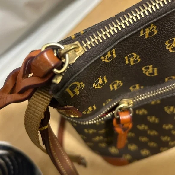 Dooney & Bourke Black and Brown Crossbody Bag - Picture 11 of 16